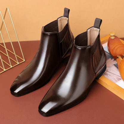 Botines de cuero sintético Peyton