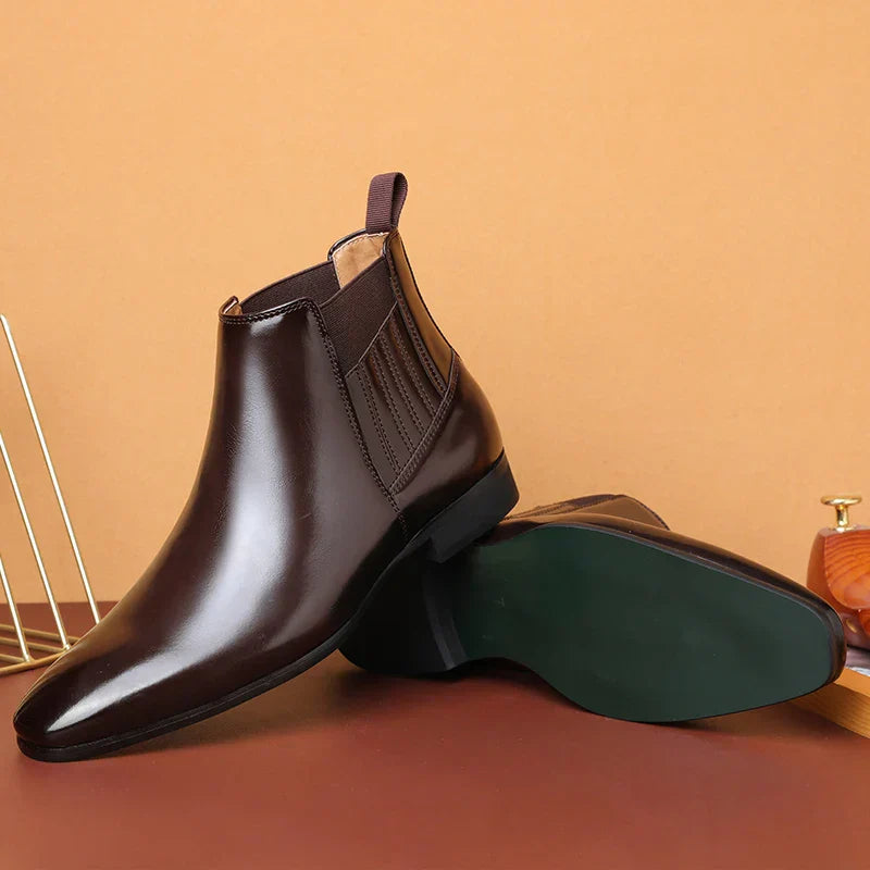 Botines de cuero sintético Peyton